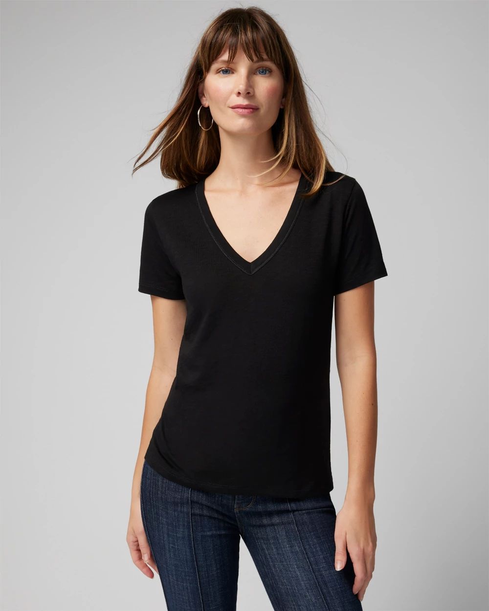 Vee neck tee hot sale